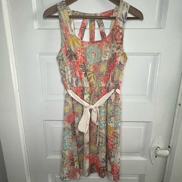 Monteau Light, Flowy Sleeveless Dress w/ Caged Back - Picture 1 of 9